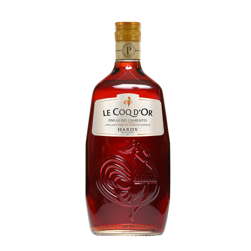 Pineau des Charentes rosé le coq d'or Hardy