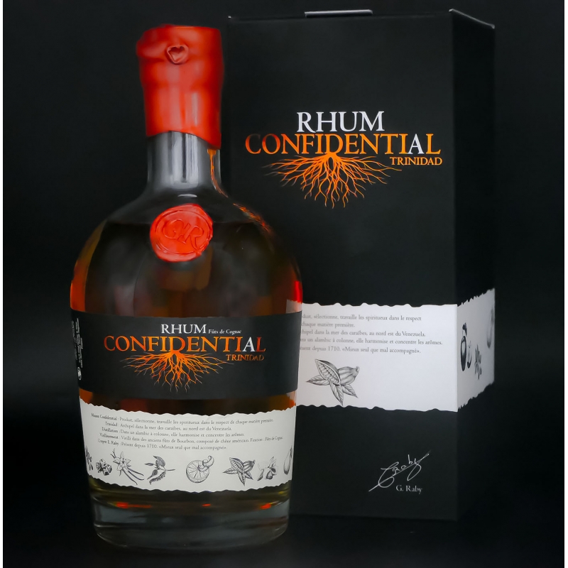 Rum by Confidential Trinidad finish in Cognac cask limited edition