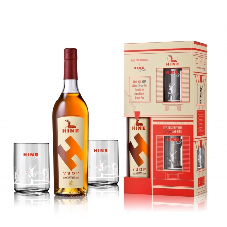 HINE VSOP box with 2...