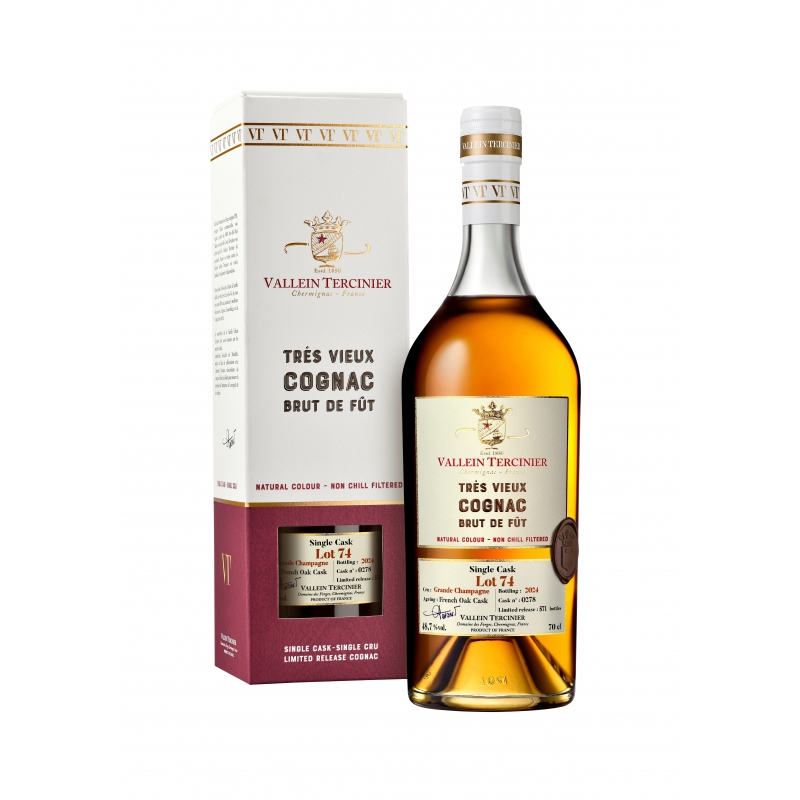 Cognac Lot 74 Grande Champagne Vallein-Tercinier édition limitée