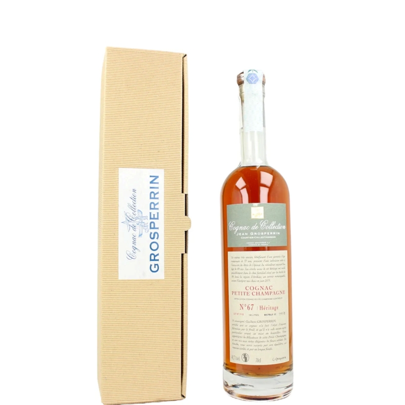 Héritage N°67 Petite Champagne Brut de fût Cognac Grosperrin édition limitée