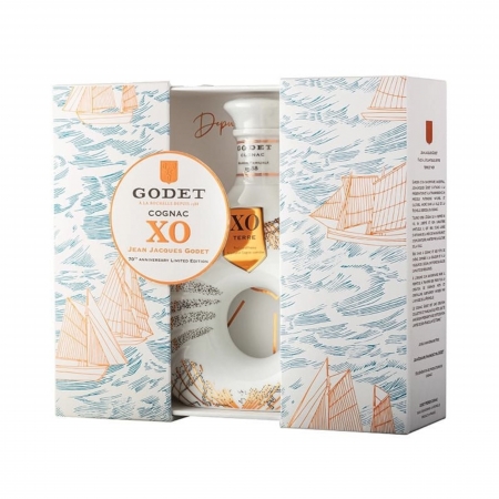 Cognac XO Terre Jean-Jacques Godet 70ème anniversaire édition limitée